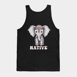 Native American Indigenous Elephant Tank Top